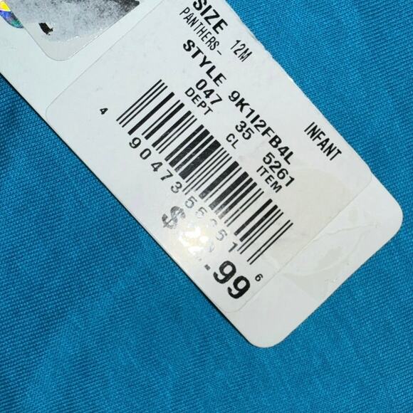 OUTERSTUFF NFL INFANT/TODDLER GIRLS CAROLINA PANTHERS SHIRT SIZE 12 MONTHS NWT - Picture 3 of 4